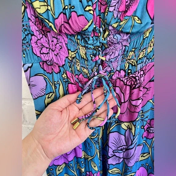 Free People “Rolling Hills” Wide Leg Jumpsuit, SZ Small EUC! - Picture 7 of 10